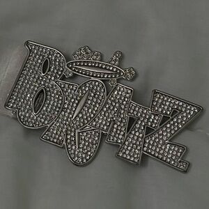 Bratz Silver Rhinestone Logo Belt